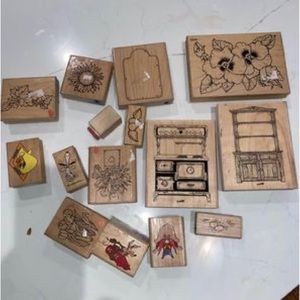 15 rubber stamps